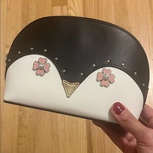 Kate Spade NWT Frosty Penguin Cosmetic Pouch